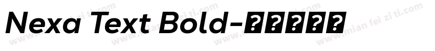 Nexa Text Bold字体转换